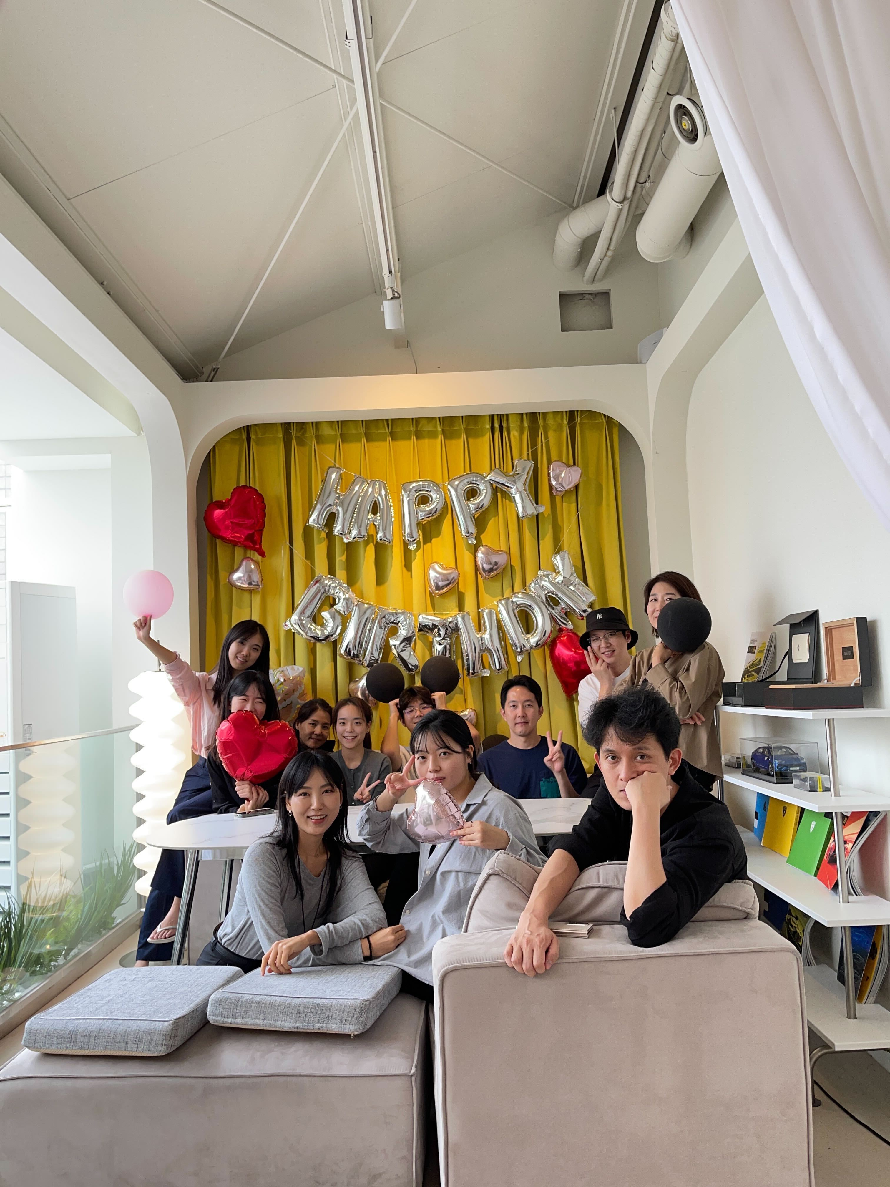 Team HBD at party room, Gangnam, Seoul