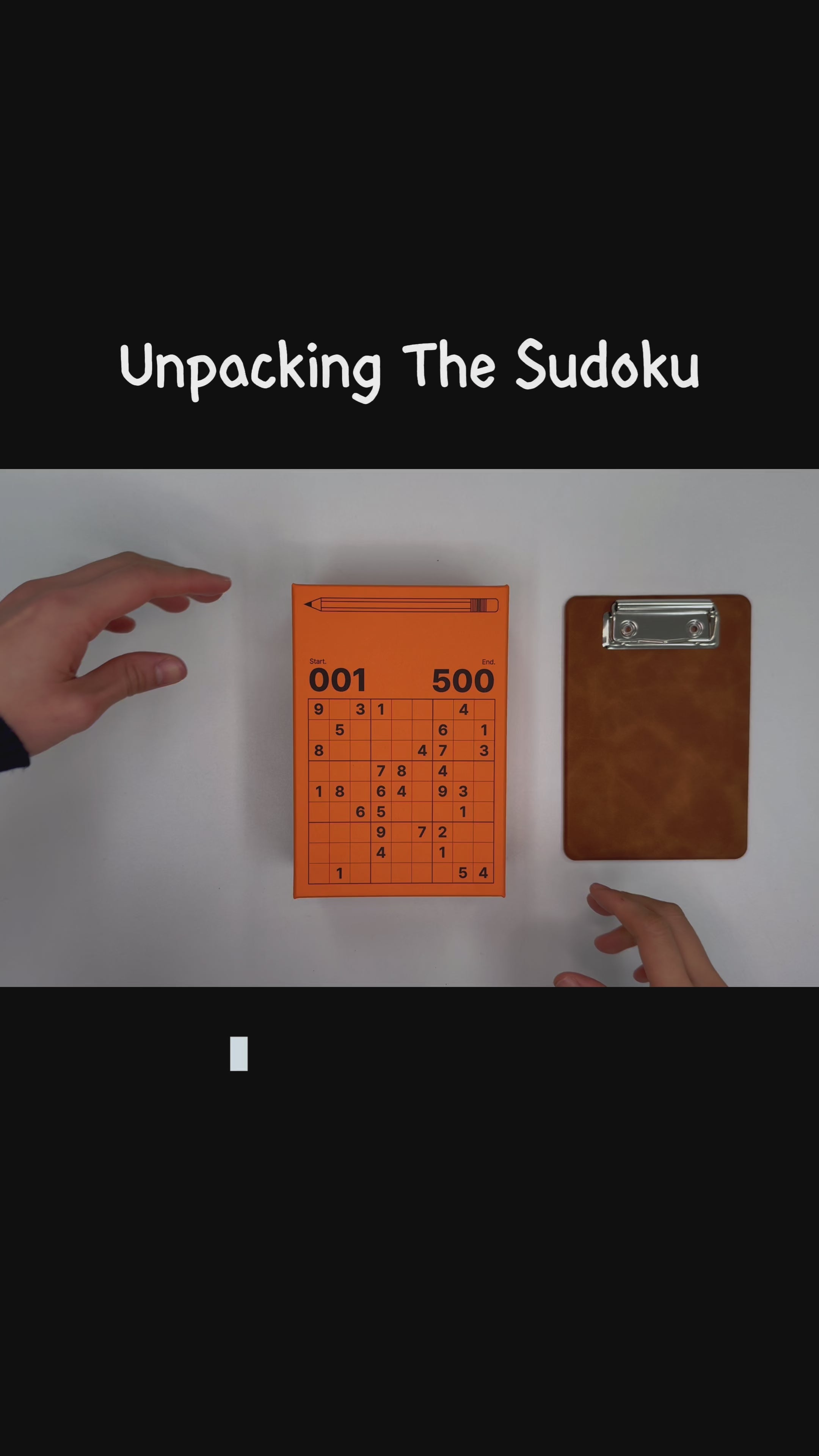 Load video: TheSudoku = 500 sudoku + pencil + board
